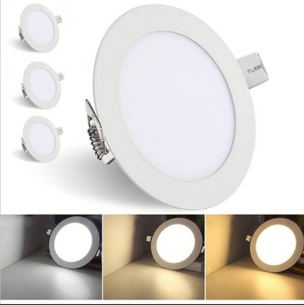 2pcs Spot LED Encastré Rond