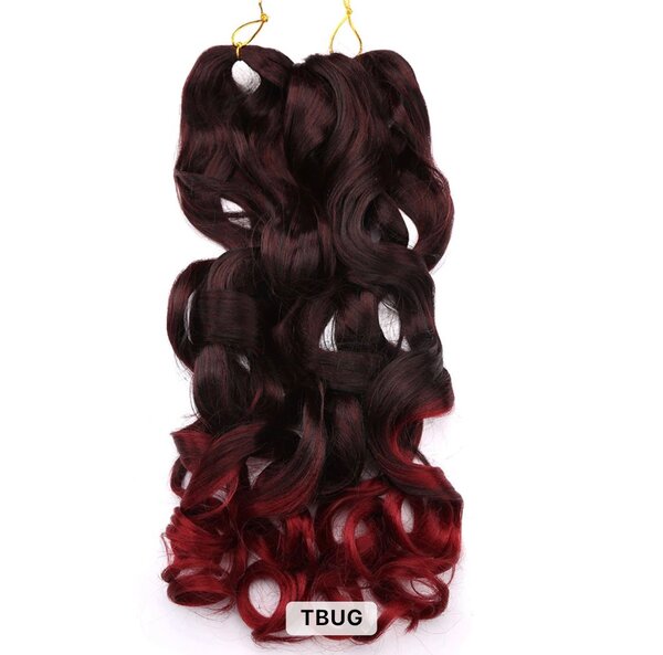 Mèches naturelles bouclées longueur 22