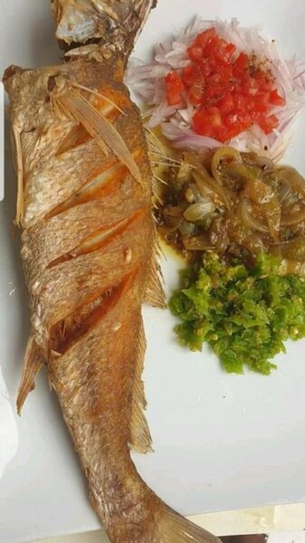 Poisson Sosso frit attieke