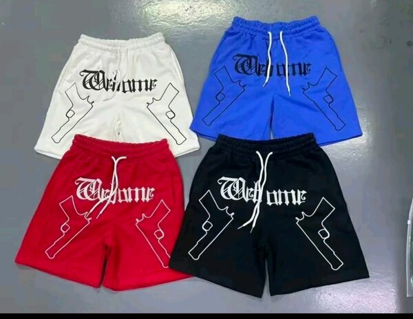 Shorts d'été en coton imprimé