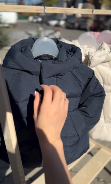 куртка черная детская 