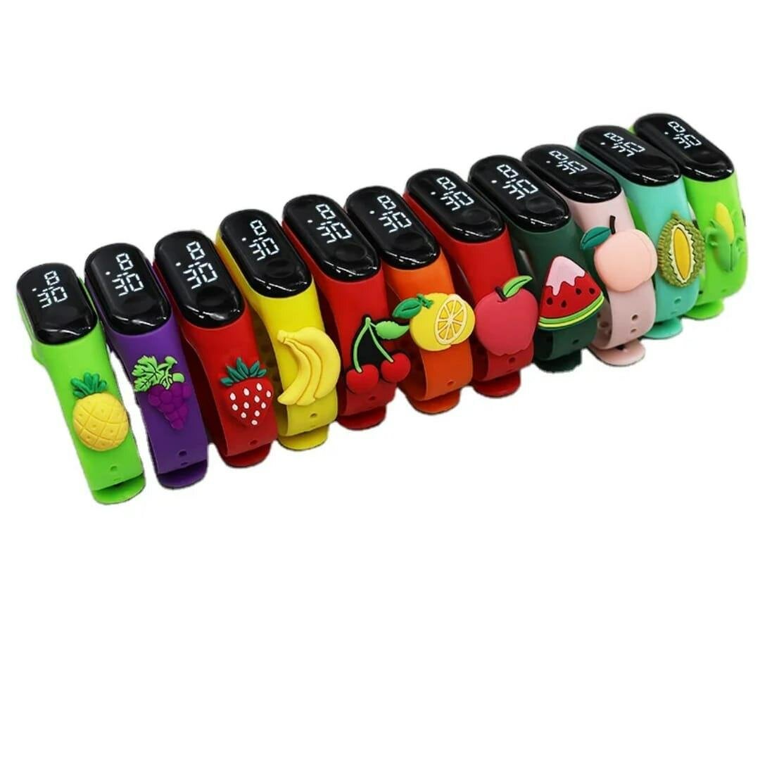 Montres digitales colorées