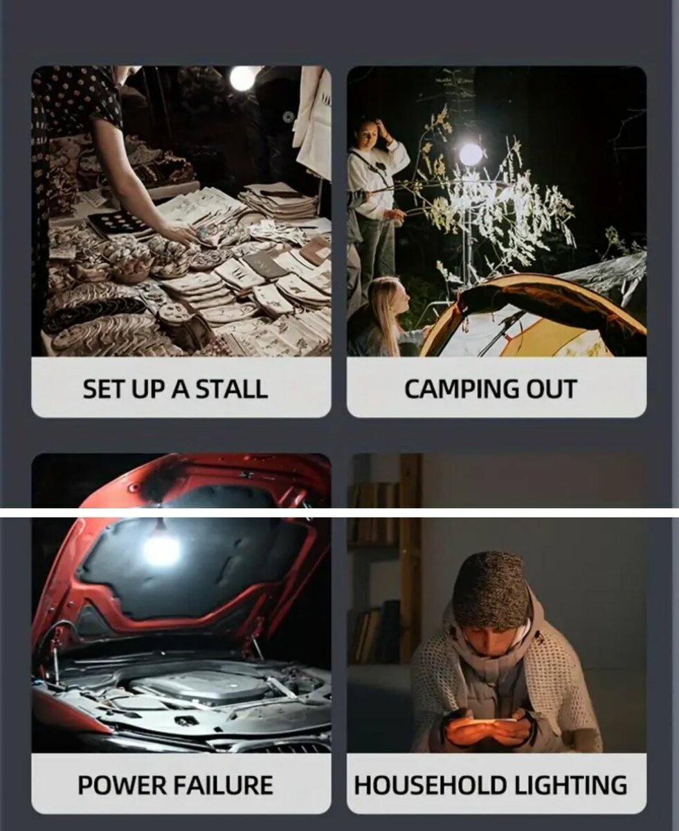 lampes de charge USB solaire