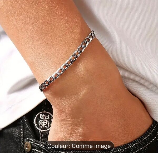 Bracelet chaîne en argent