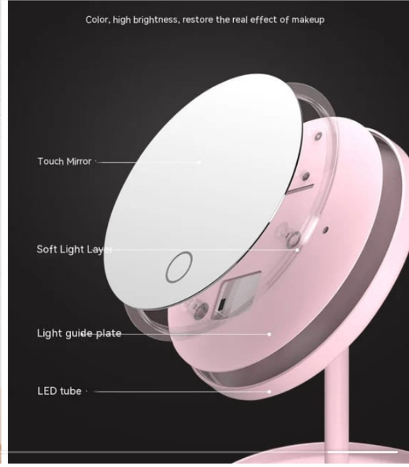 Miroir LED Tactile Maquillage