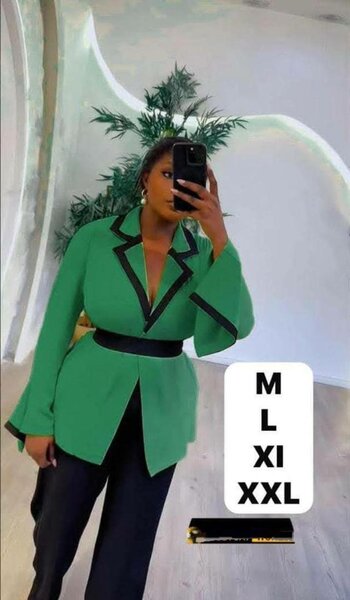 Veste élégante verte femme