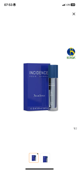 Incidence Parfum Pour Homme