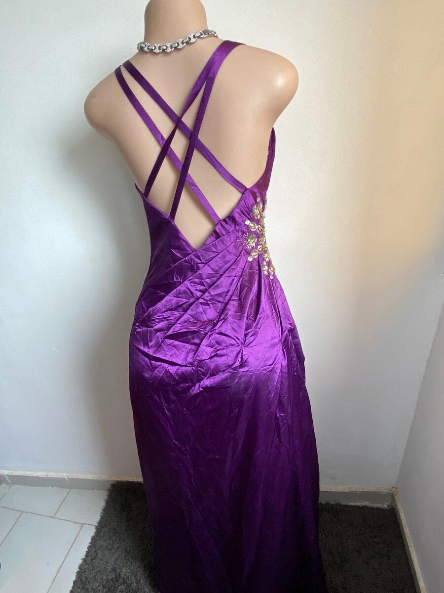 Elegant Purple Evening Dress