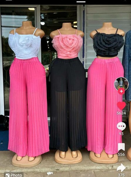 Ladies top and down available