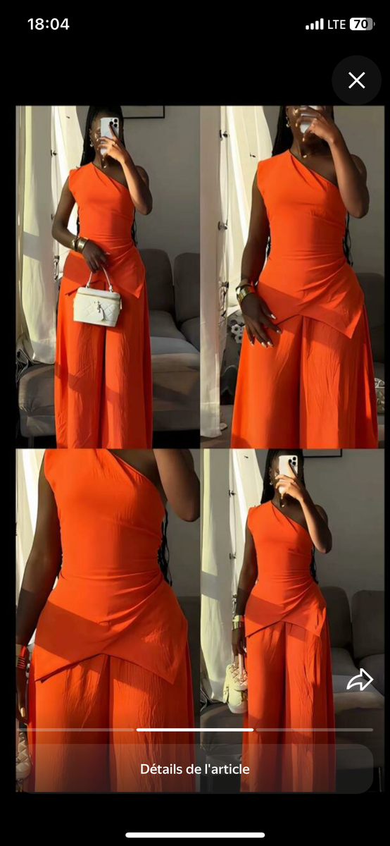 Robe longue asymétrique