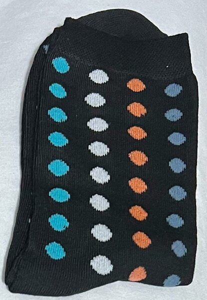 Chaussettes à pois colorés