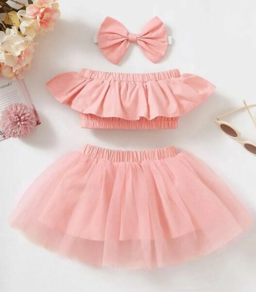 Ensemble tutu rose 