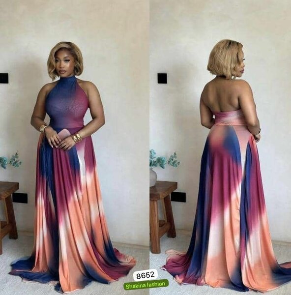 Robe longue dégradée élégante