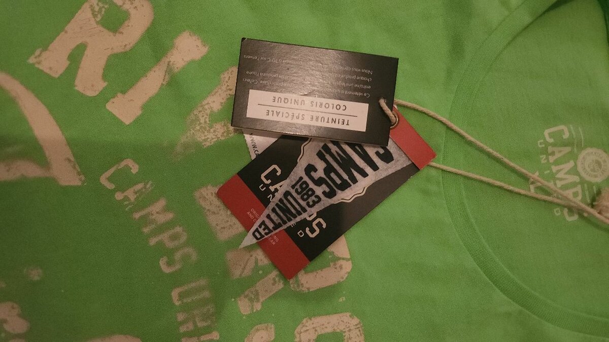 T-shirt vert homme décontracté