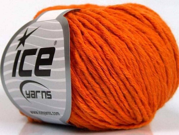 Fil à Tricoter Orange Vif