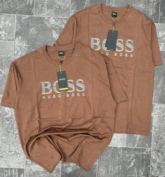 T-shirt Hugo Boss marron