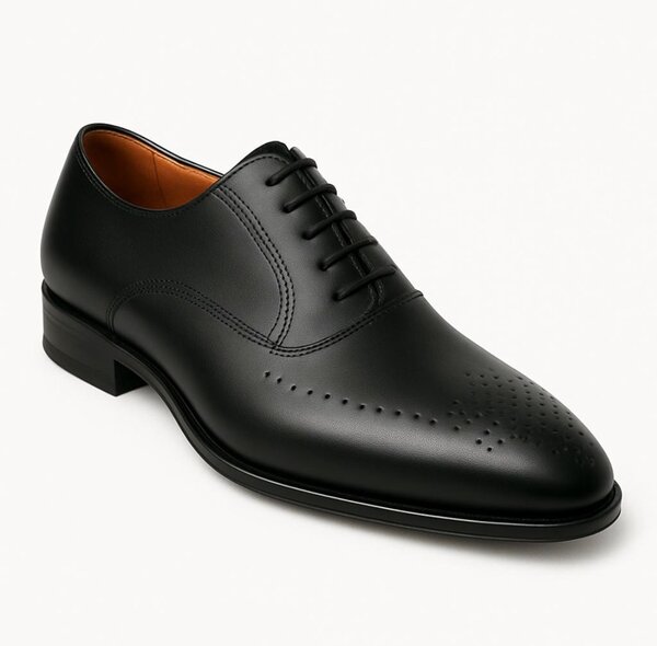 Chaussures Oxford en cuir noir