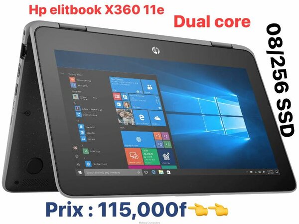 HP Elitbook x360 11e / Dual core / 4GB ram en DRR4