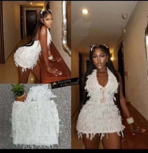 Robe à franges élégante