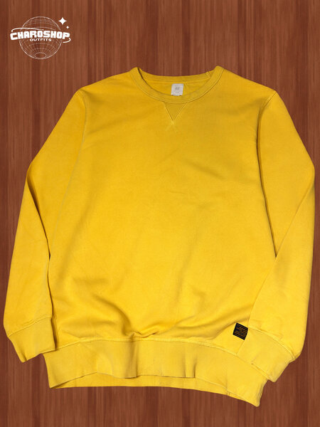 Sweat jaune unisexe confortable