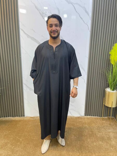 boubou homme gris foncé