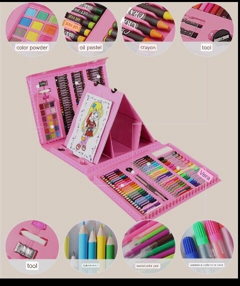 176pcs Kids Drawing and Coloring Set