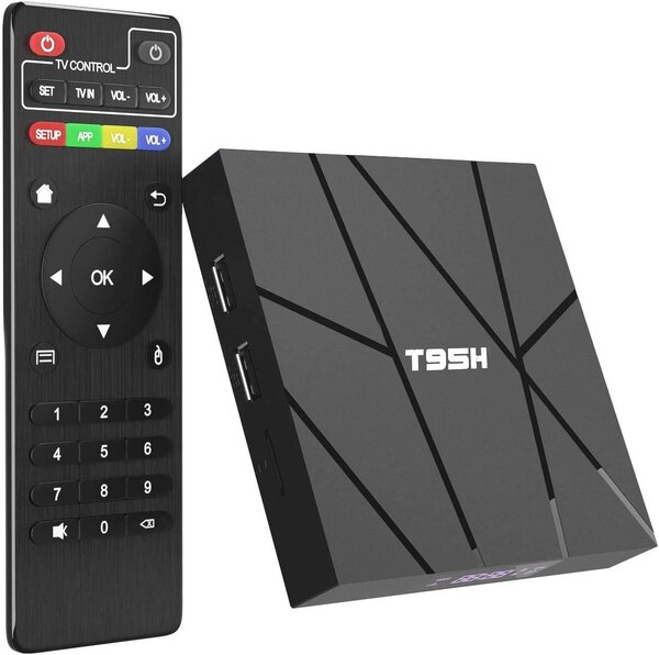 T95H Android TV Box 10.0, 1GB RAM 8GB ROM, 6K Support, Quad-