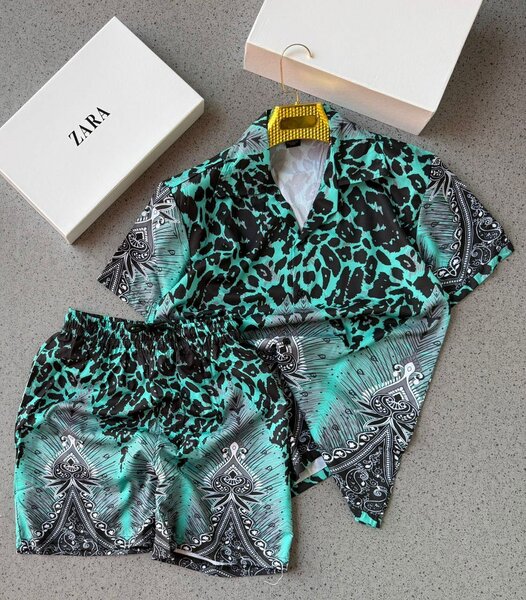 Vintage Shirt Top and Down Shorts