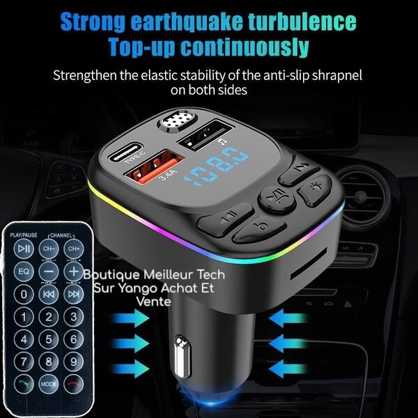 Chargeur FM Bluetooth Voiture