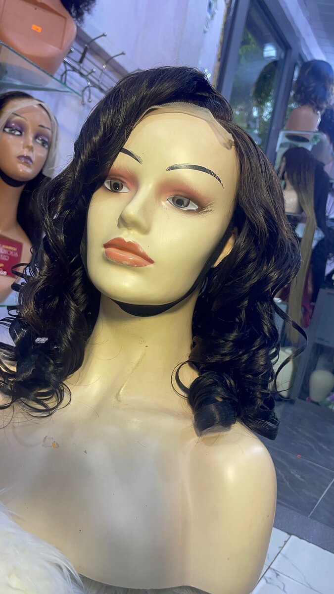 Double drawn wig