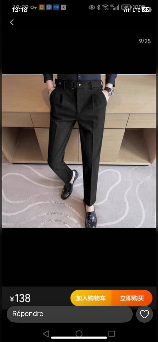 Pantalon élégant pour homme