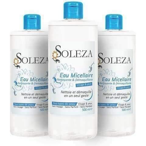 EAU MICELLAIRE SOLEZA, TROP TOP