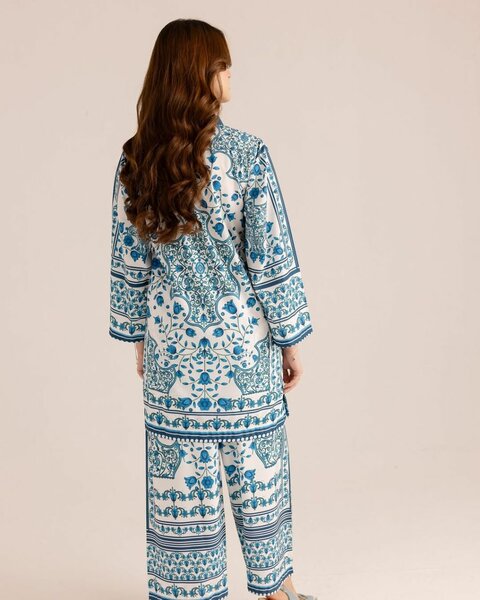 Stylish Printed 2 Pcs Woman's Stitched Shirt and Trouser
