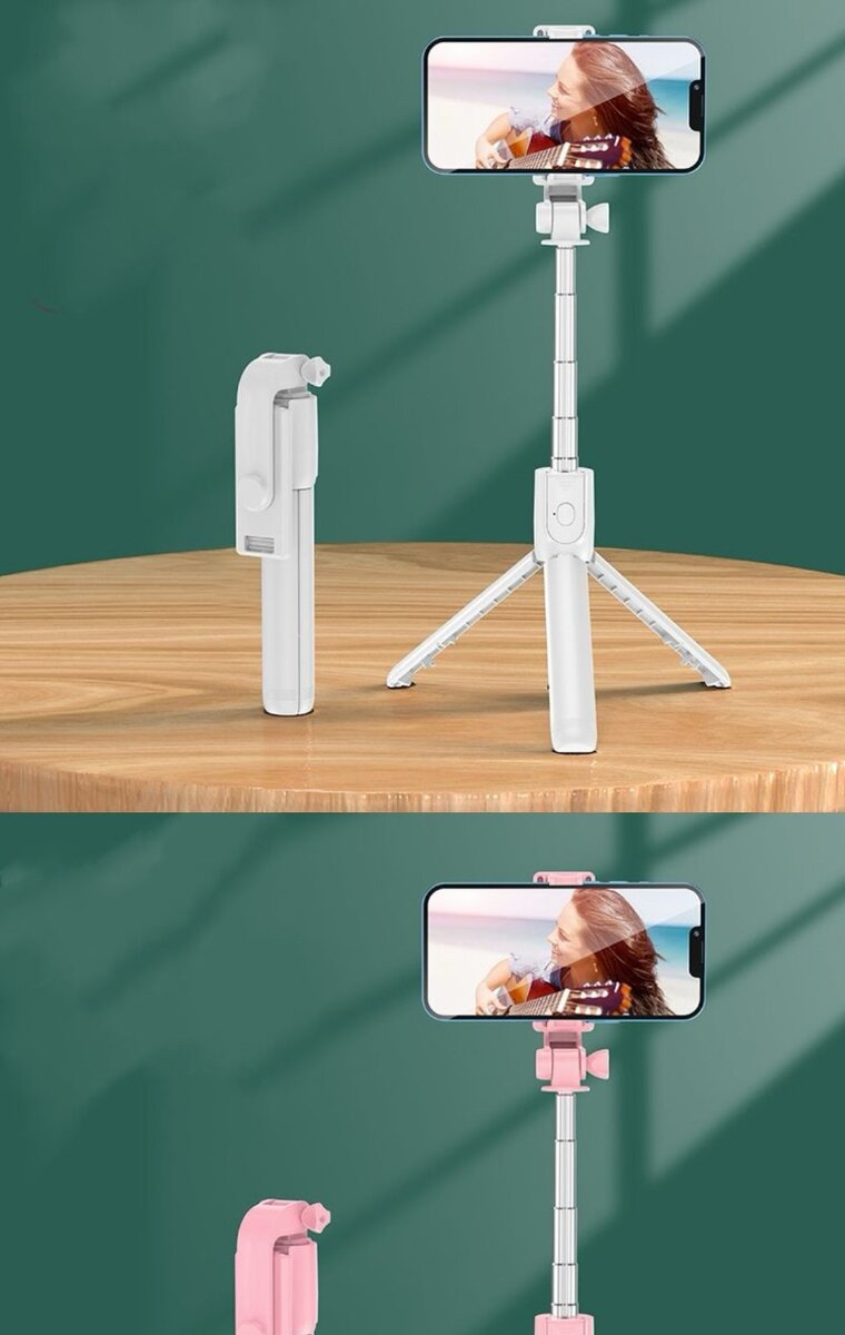 Strip pod selfie stick