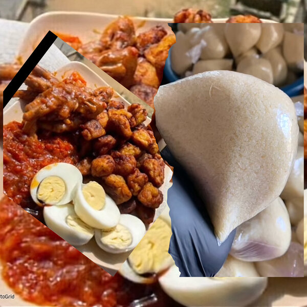 Patte poulet, Alloco, Attiéké