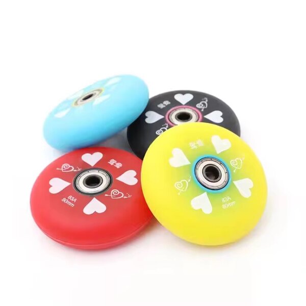 Roues de roller colorées 80mm