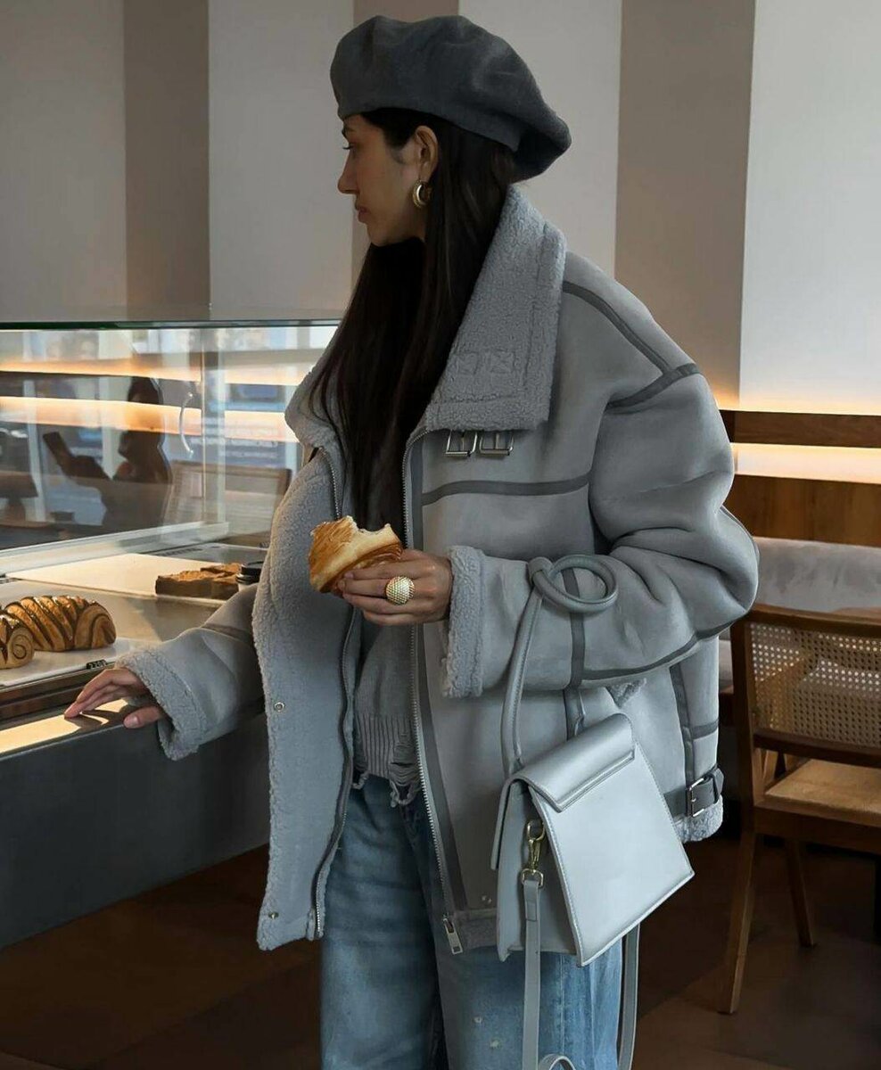 Удлинённые дубленки