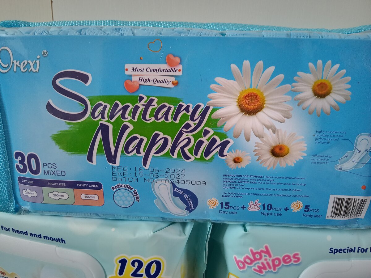 Orexi sanitary napkin