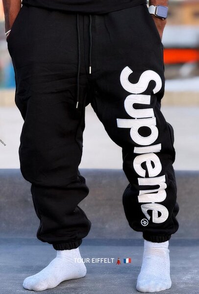 Pantalons de Jogging Noirs Homme