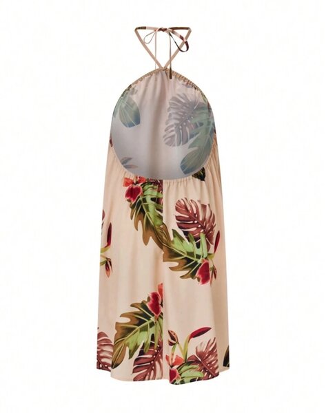 Floral bareback dress
