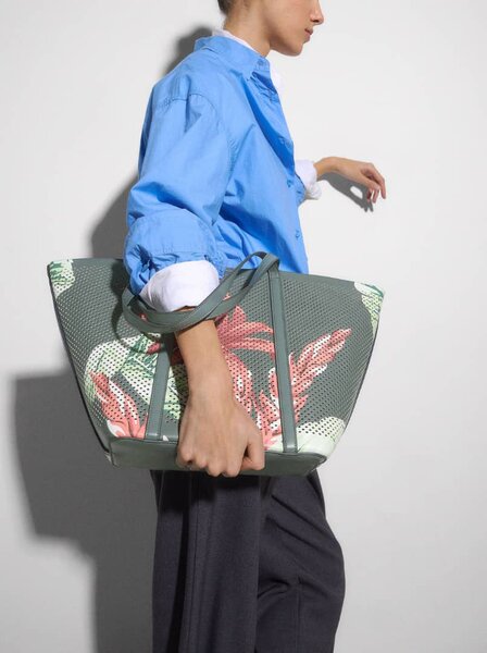 Sac cabas imprimé tropical