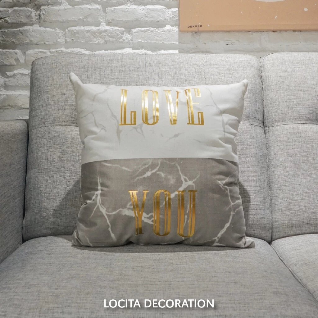 Coussin Déco "Love You"