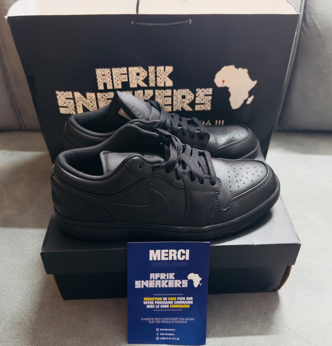 Baskets Noires Unisexes