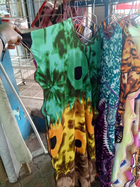 Robe été colorée imprimée