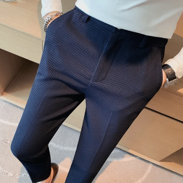 Pantalon de costume gaufré hom
