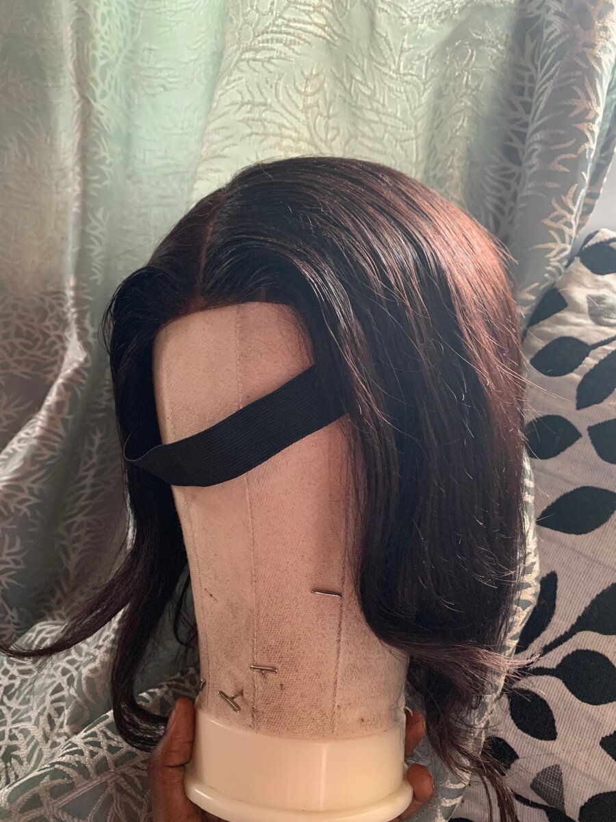 Lace front wig closure human hair
