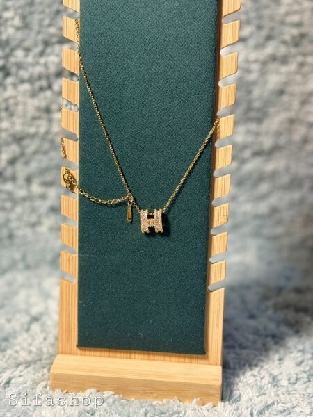 Collier Lettre H Doré