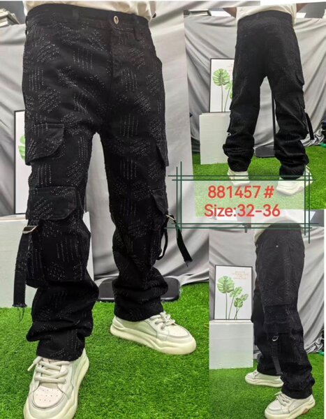 Jean cargo pour hommes