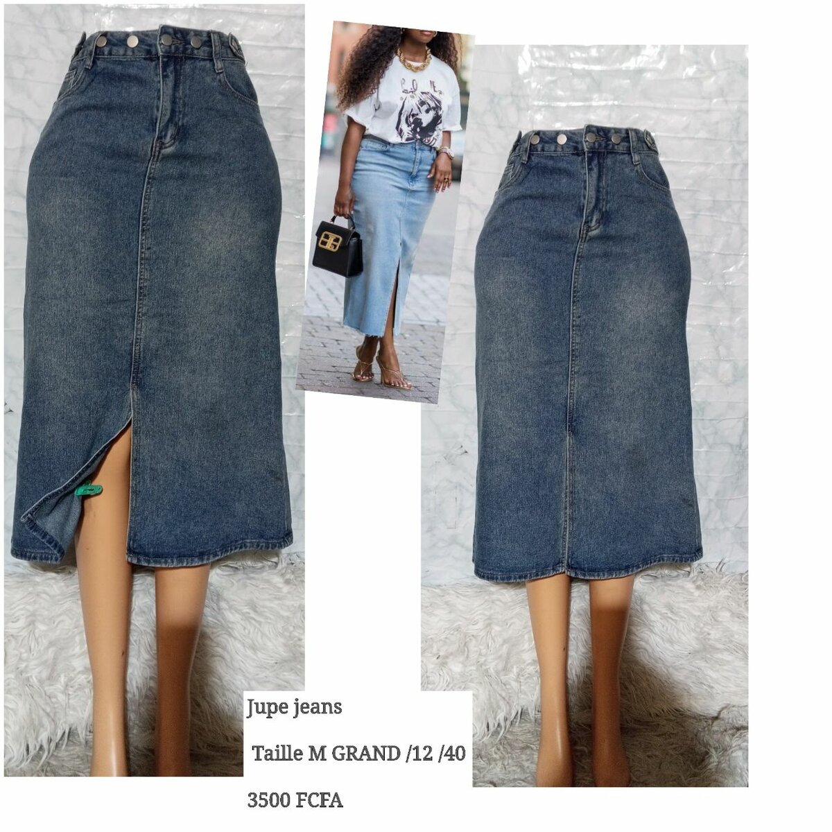 Jupe Jean Fendue