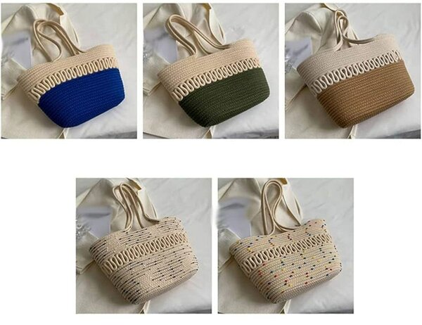 Sac cabas en crochet élégant